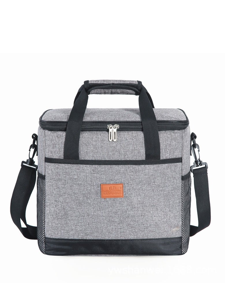 Insulated Meal Bag Insulated Lunch Bag Portable Outdoor Insulated Bag Oxford Cloth Thickened Waterproof(30*19*29CM,15L)