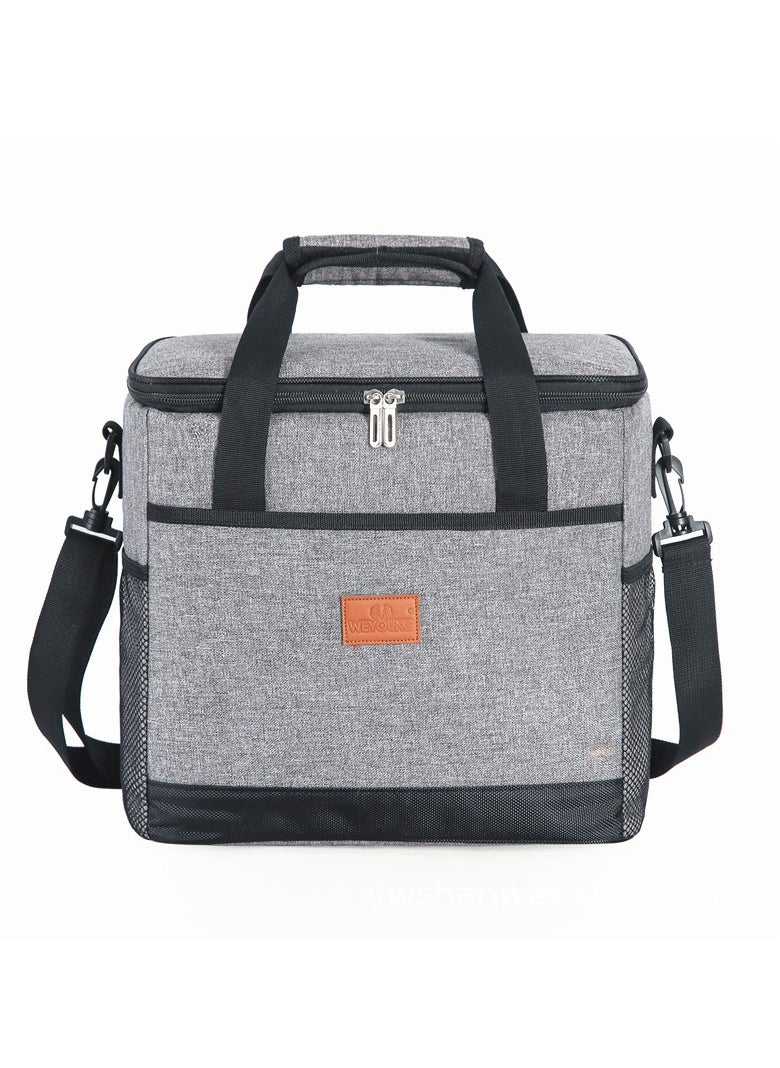 Insulated Meal Bag Insulated Lunch Bag Portable Outdoor Insulated Bag Oxford Cloth Thickened Waterproof(38*25*29CM,25L)