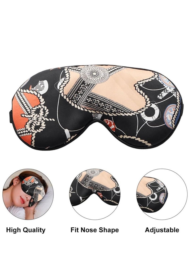 Silk Eye Mask 2 Pack Eye Strap Eye Sleeping Mask Eye Sleep Shade Cover for Summer Travel Yoga Nap