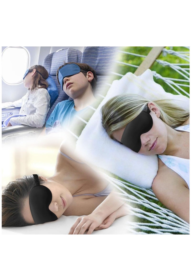 Silk Eye Mask 2 Pack Eye Strap Eye Sleeping Mask Eye Sleep Shade Cover for Summer Travel Yoga Nap