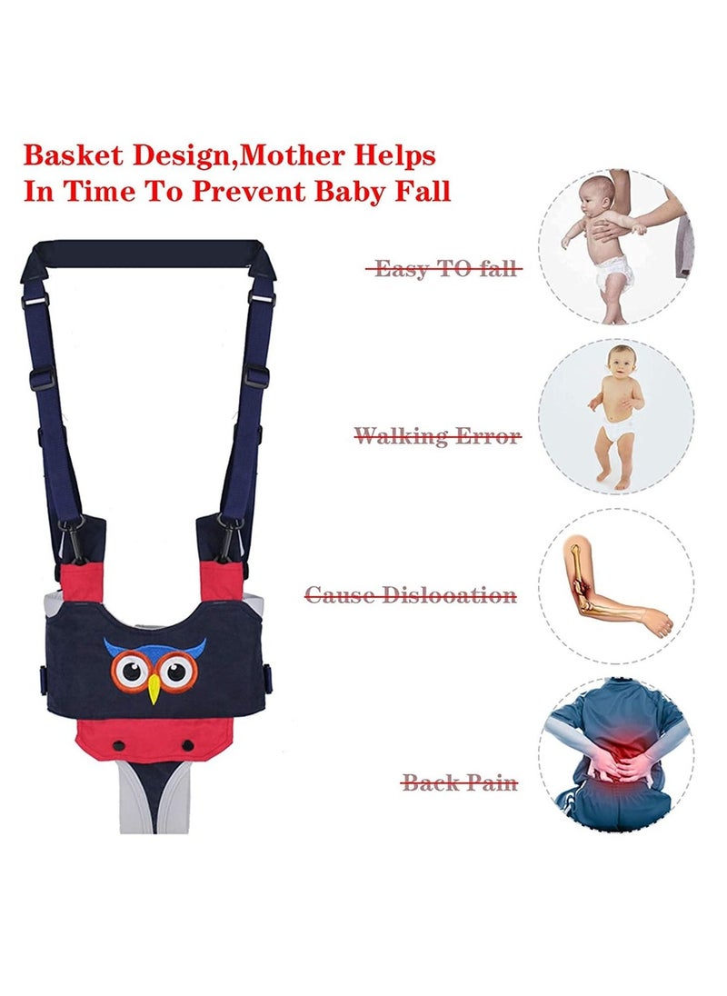 Baby Walker Handheld Kids Toddler Walking Harness Helper Assistant Protective Belt Child Activity Walker Adjustable Standing Up Walking Learning Helper for Toddler 7-24 Month Blue