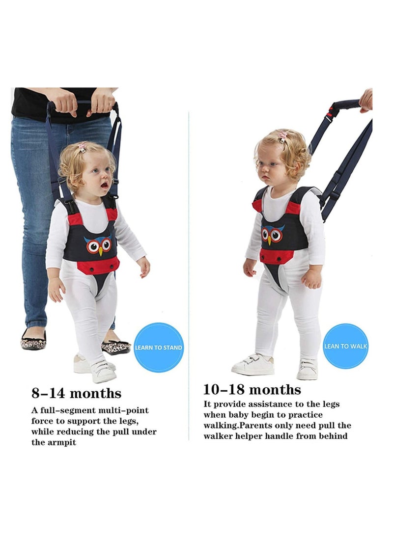 Baby Walker Handheld Kids Toddler Walking Harness Helper Assistant Protective Belt Child Activity Walker Adjustable Standing Up Walking Learning Helper for Toddler 7-24 Month Blue