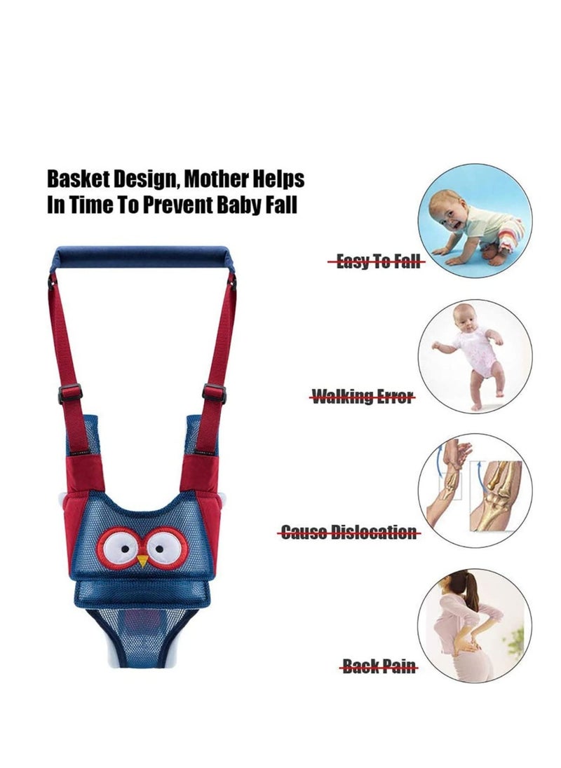 Baby Walking Harness Adjustable Handheld Baby Walking Assistant, Safe Stand and Walk Learning Helper, Multi Function Detachable Breathable Walker for 8-24 Month Baby