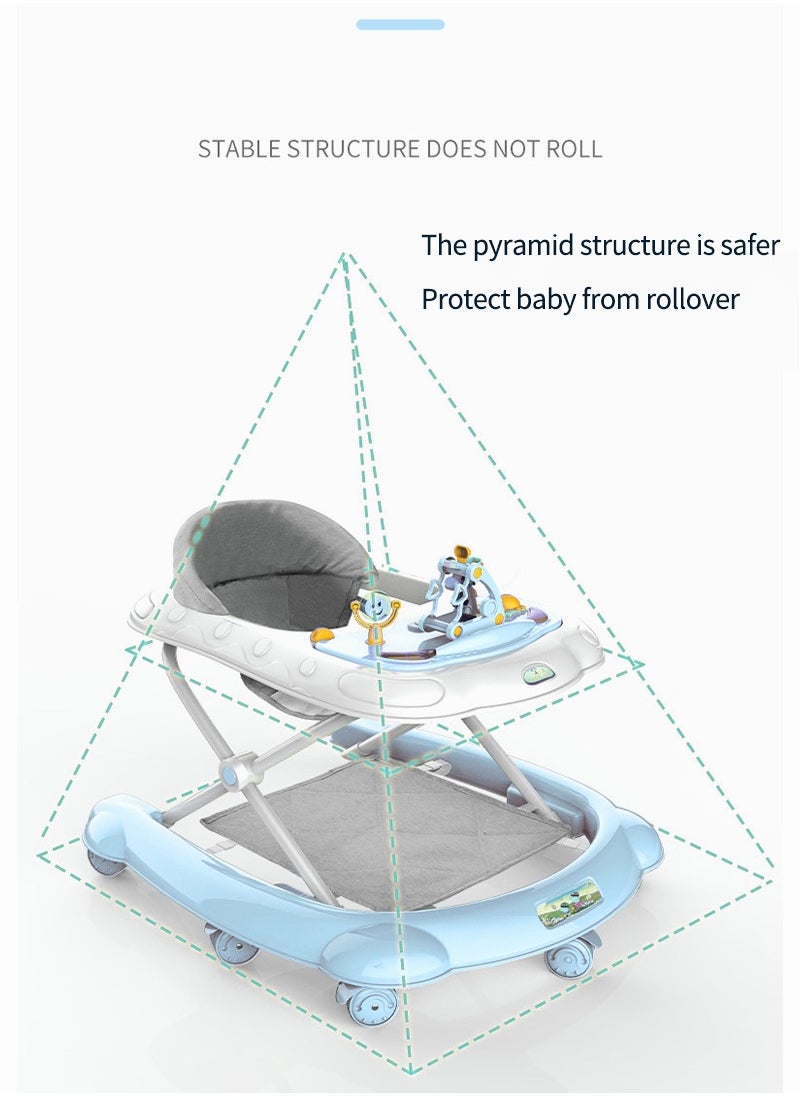 Speed Adjustment Breathable and Comfortable Children's Walker (with Cushion)