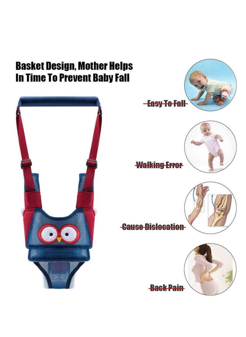 Baby Walking Harness Adjustable Handheld Baby Walking Assistant Safe Stand and Walk Learning Helper Multi Function Detachable Breathable Walker for 8-24 Month Baby