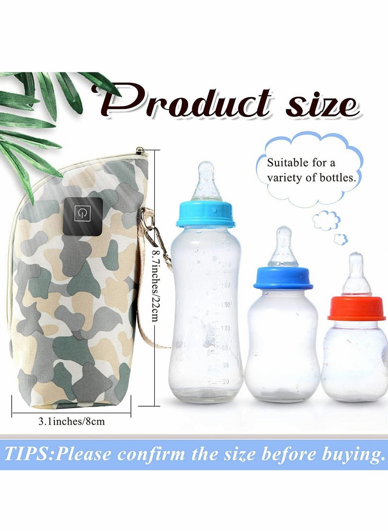 Portable USB Baby Bottle Warmer Insulation Cover - Keep Breast Milk Temperature - Indoor, Outdoor, Travel Friendly.