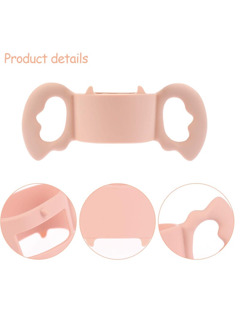 Baby Bottle Handles, Silicone Wide-Neck Handle for Dia 3.5-5 cm Wide-Neck Baby Bottle, for Baby Gripping (4 Pack)