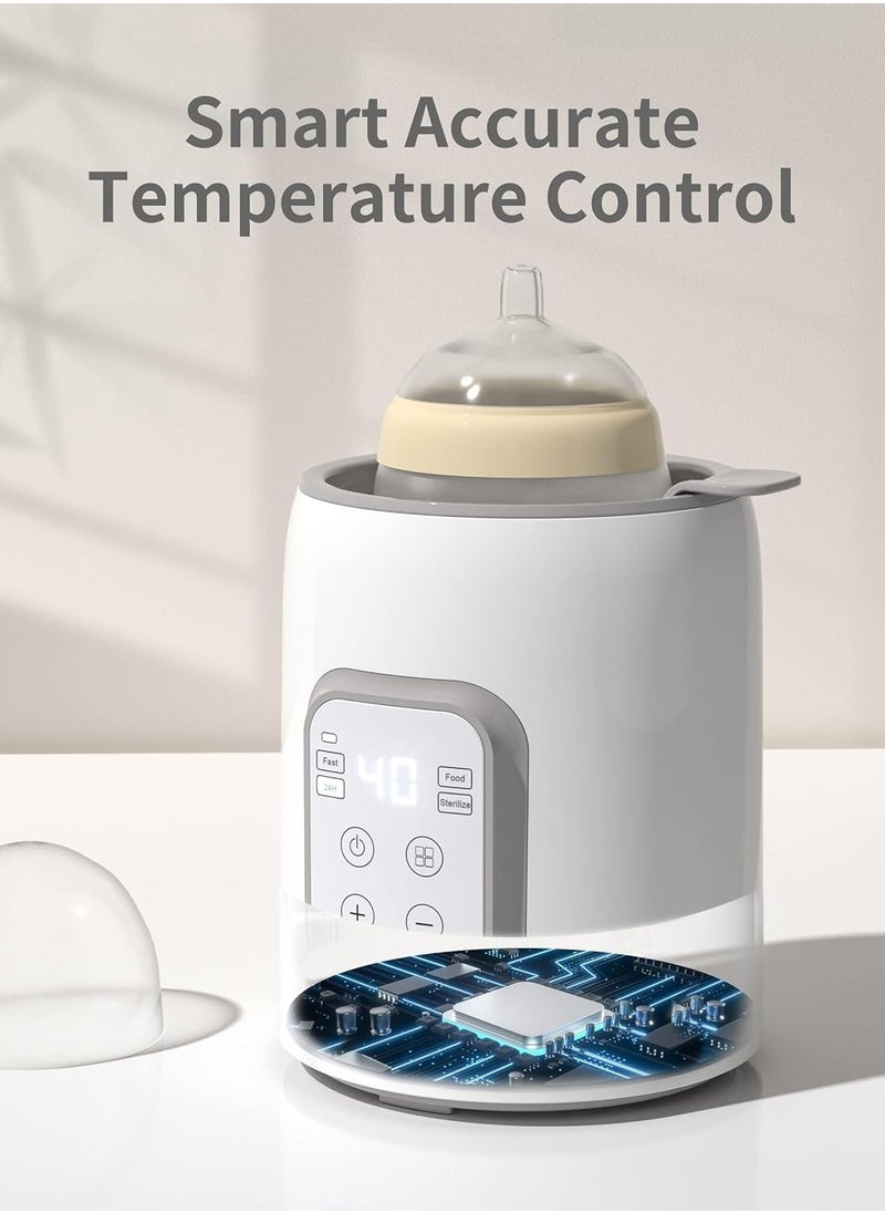 8-in-1 Bottle Warmer Baby Steriliser | Fast Baby Food Heater & Keep Warm with LCD Display