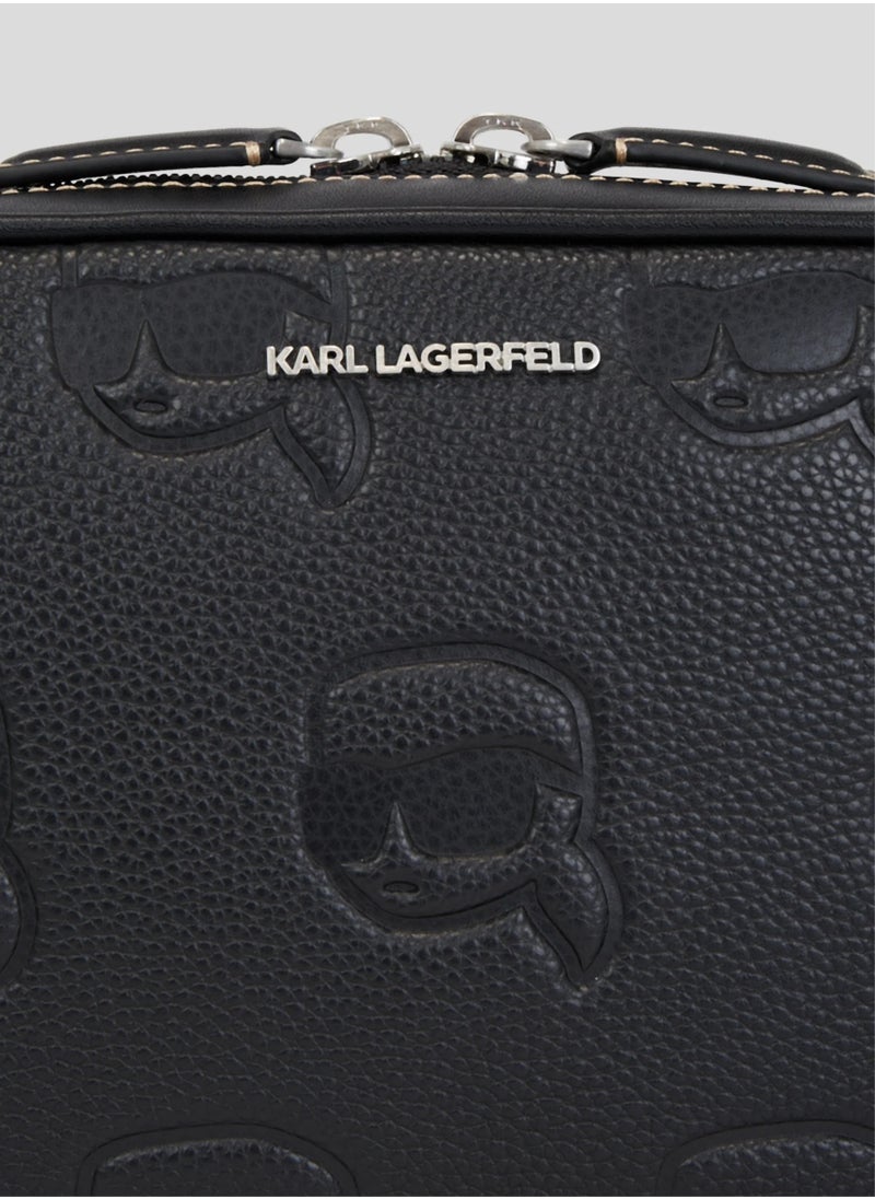 Karl Lagerfeld Grainy Leather Camera Bag