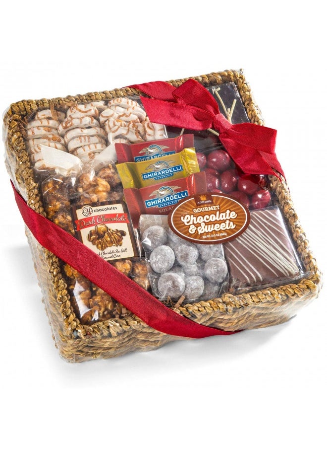 A Gift Inside Chocolate, Nuts And Crunch Gift Basket