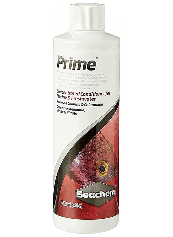 Seachem Prime Fresh and Saltwater Conditioner - Chemical Remover and Detoxifier 250 ml