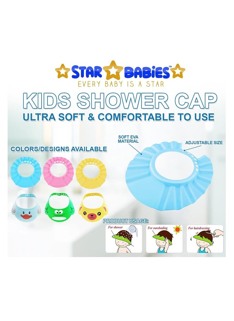 Sunbaby Buy 1 Get 1 (Splash bath tub with kids shower cap - Blue/Green