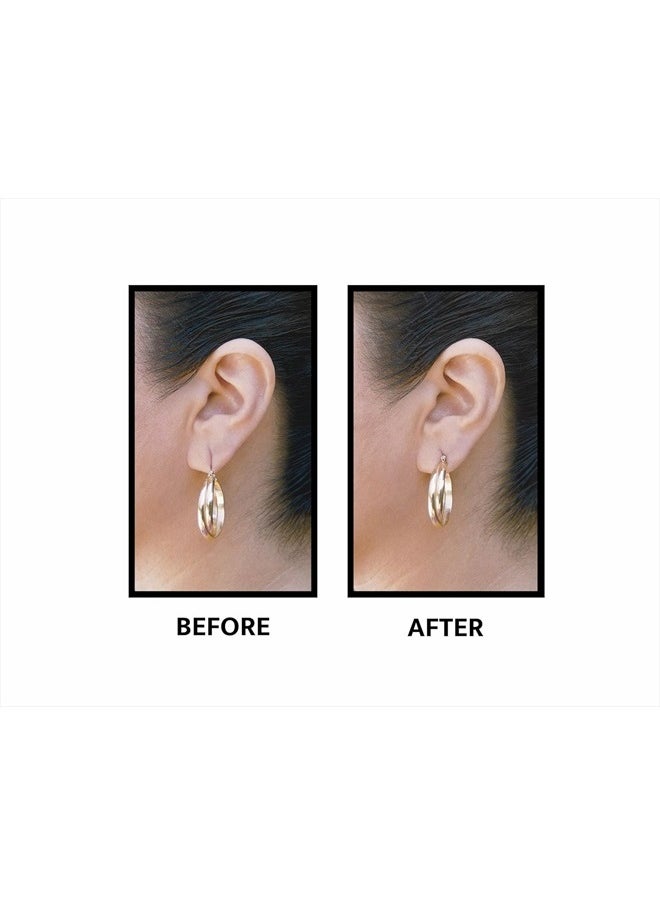 The ORIGINAL Ear Lobe Support Patch for Pierced Ears - Eliminates the Look of Torn or Stretched Piercings - Protects Healthy Ear Lobes from Tearing - 60 Patches - Clear & Latex-Free