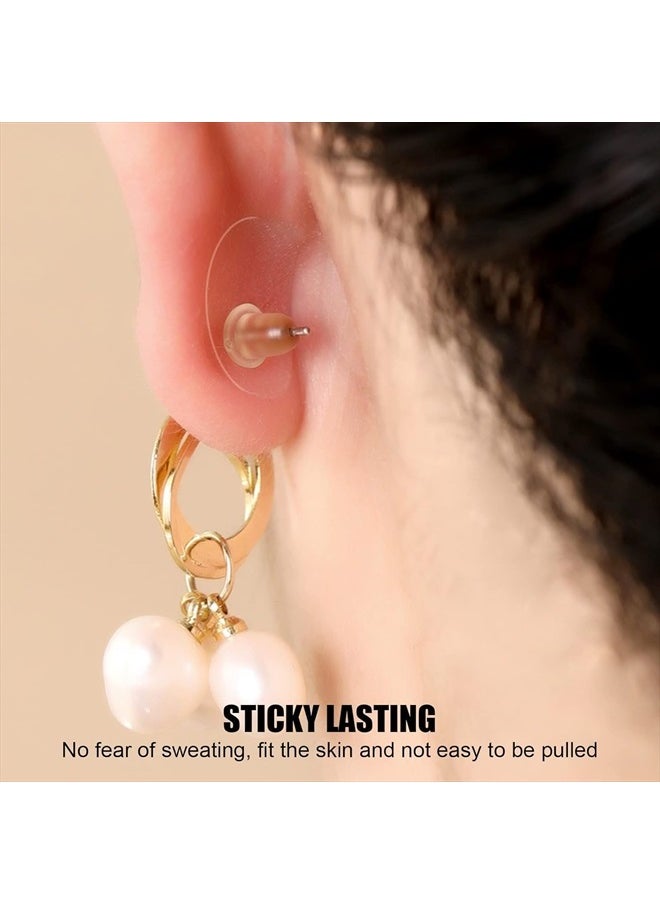 The ORIGINAL Ear Lobe Support Patch for Pierced Ears - Eliminates the Look of Torn or Stretched Piercings - Protects Healthy Ear Lobes from Tearing - 60 Patches - Clear & Latex-Free