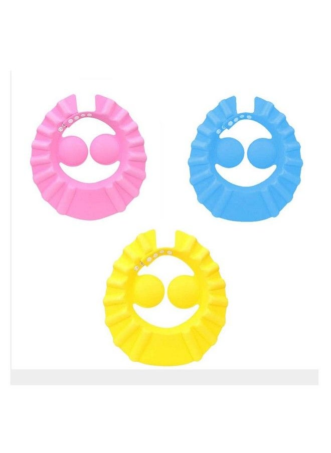 2 Pcs Baby Shampoo Shower Bathing Protection Bath Soft Cap Soft Adjustable Visor Hat For Toddler Baby Kids Children(Color May Vary)