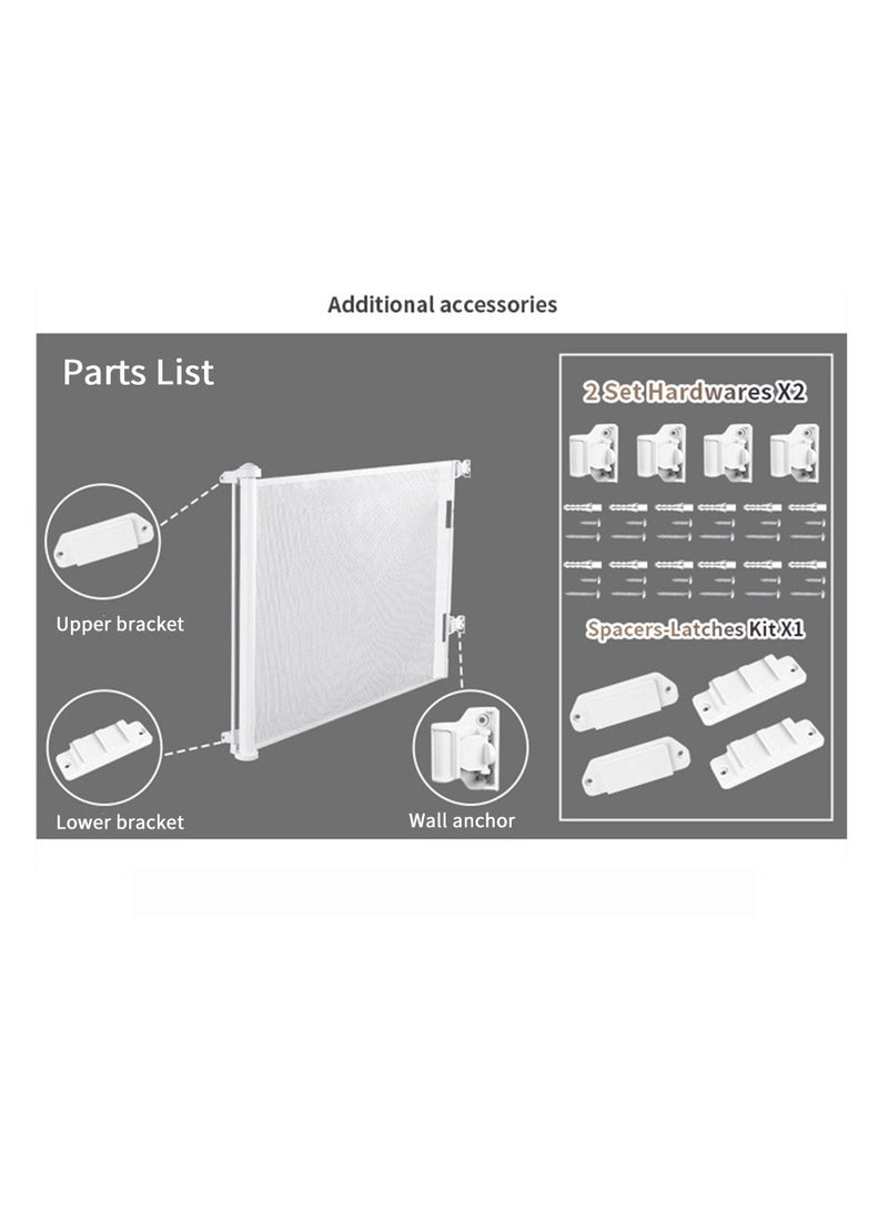 Stairway Automatic Retractable Gate Fences Children's Fences Pet Fences Protective Fences Baby Safety Gates Protective Gates