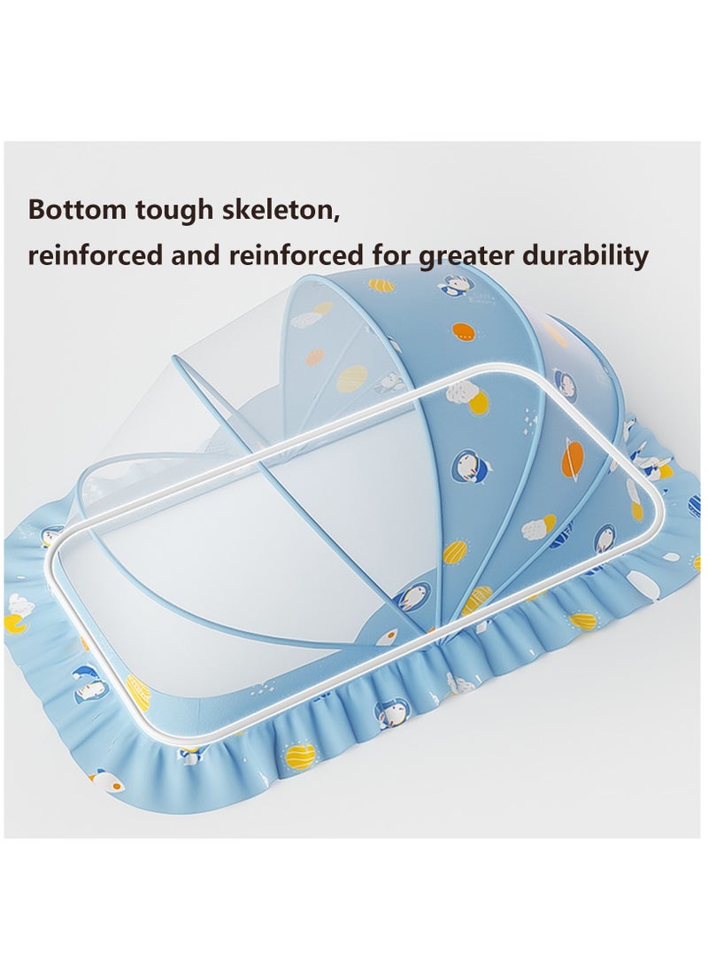 Cute Baby Mosquito Net,Foldable Universal Cot Baby Mosquito Shield,Essential Mosquito Net for Slumber Ideal Mosquiteros para Cunas de Bebes