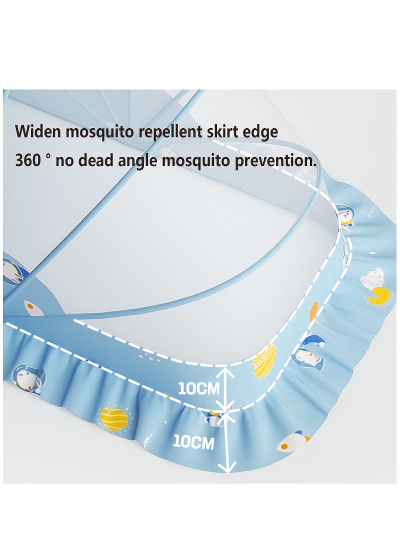 Cute Baby Mosquito Net,Foldable Universal Cot Baby Mosquito Shield,Essential Mosquito Net for Slumber Ideal Mosquiteros para Cunas de Bebes