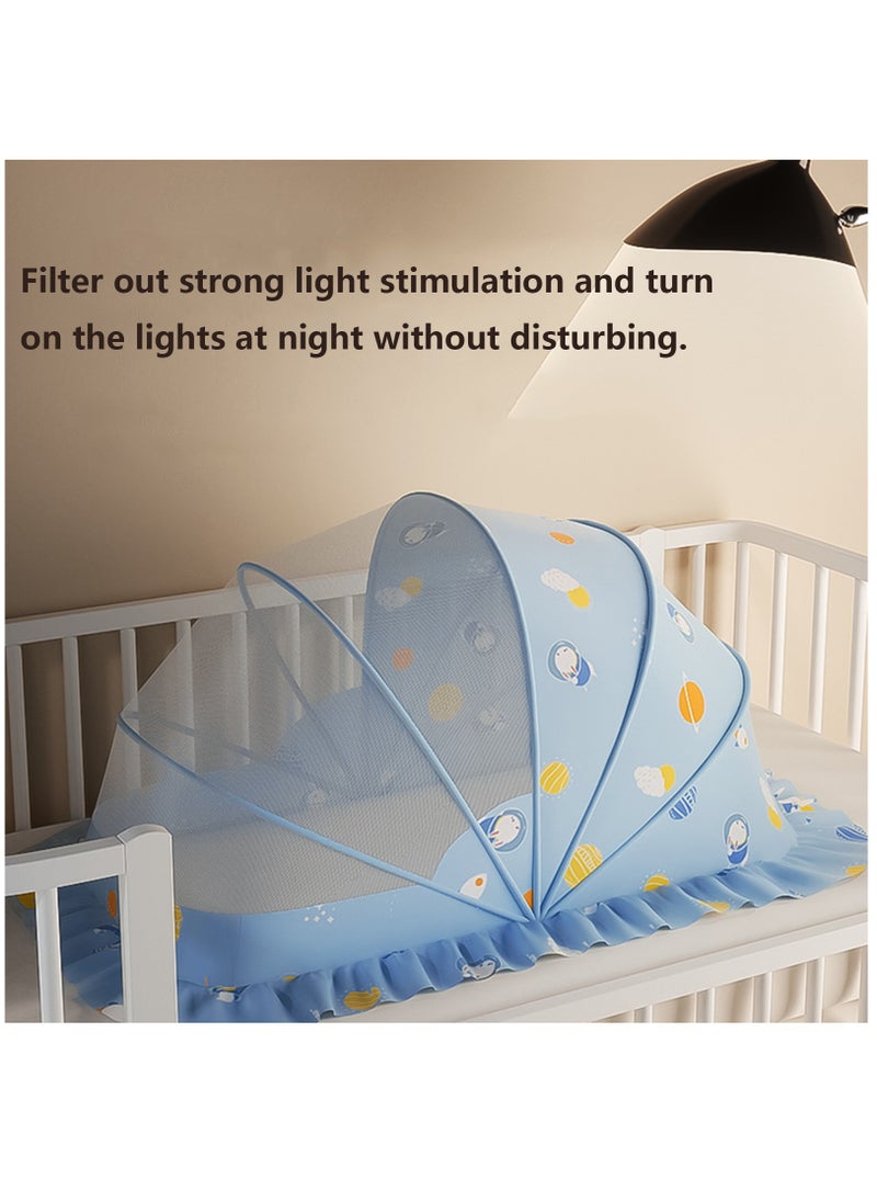 Cute Baby Mosquito Net,Foldable Universal Cot Baby Mosquito Shield,Essential Mosquito Net for Slumber Ideal Mosquiteros para Cunas de Bebes