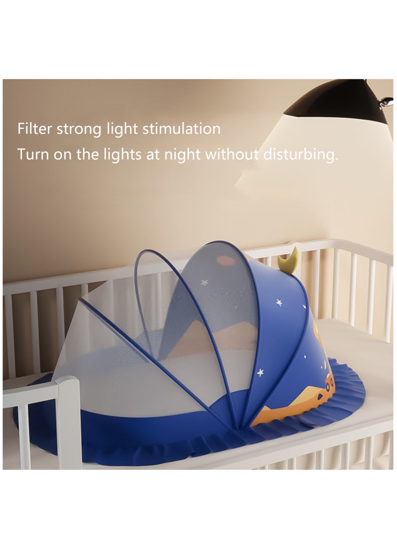 Cute Baby Mosquito Net,Foldable Universal Cot Baby Mosquito Shield,Essential Mosquito Net for Slumber Ideal Mosquiteros para Cunas de Bebes