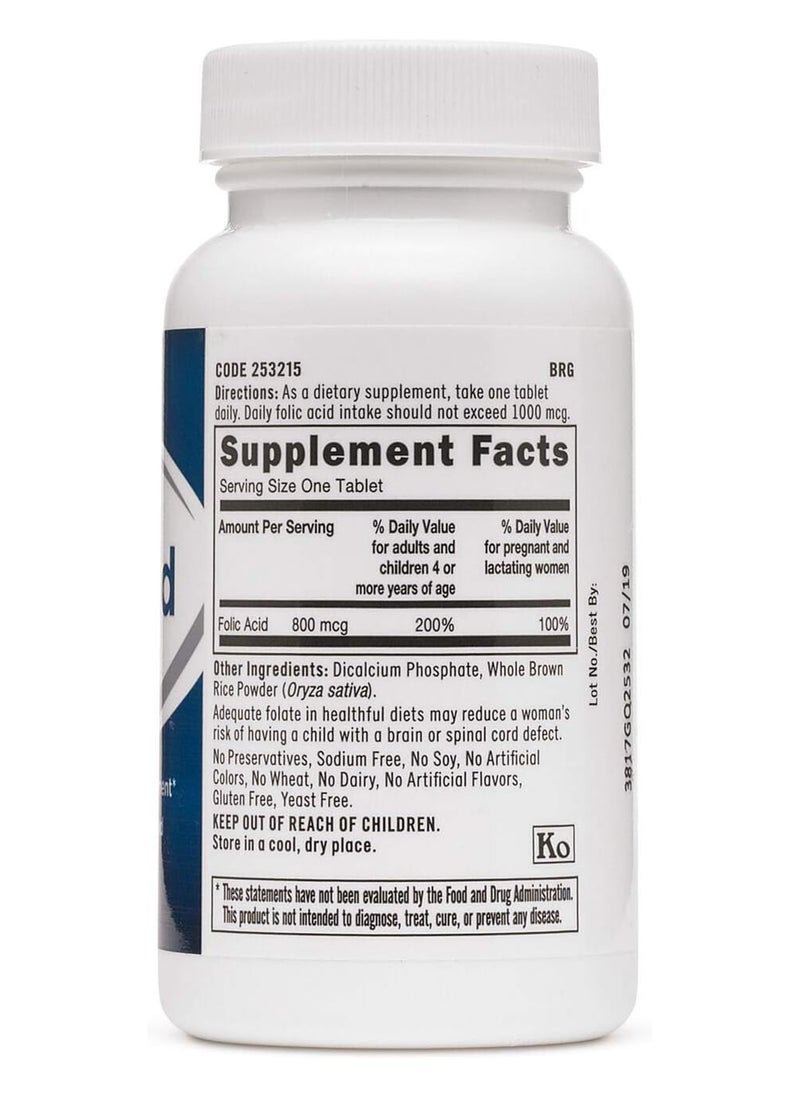 Folic Acid 800 Mcg