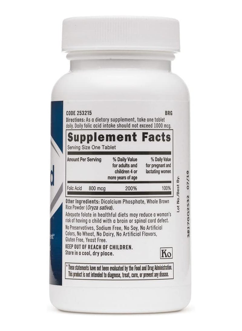 Folic Acid 800 Mcg