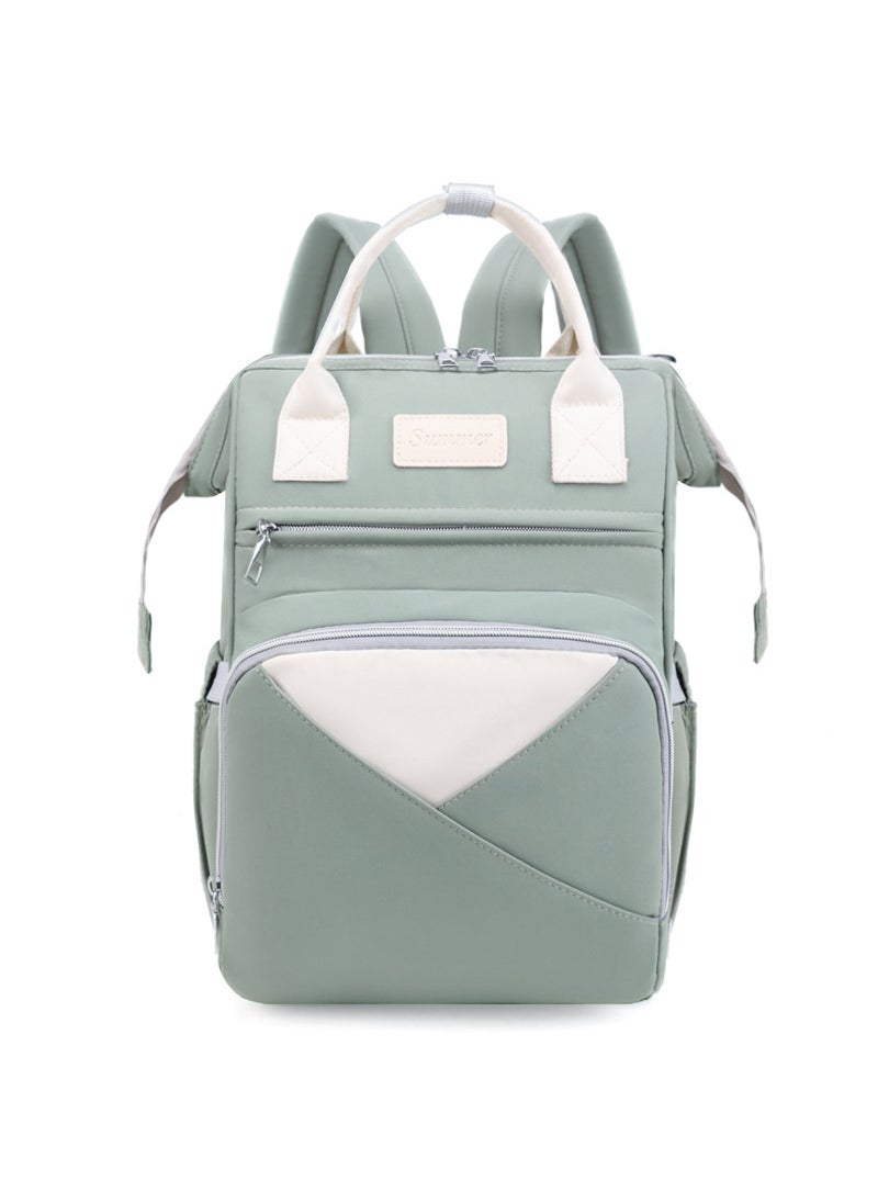 Multi-Function Fashion Mommy Backpack Waterproof Green