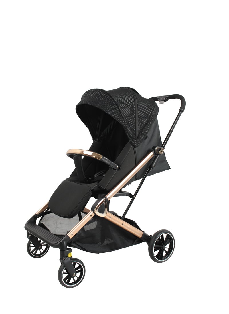 Baby stroller, suitable for 0-3 years old. Two-way stroller, can be used for sitting and lying. Lightweight and foldable baby stroller