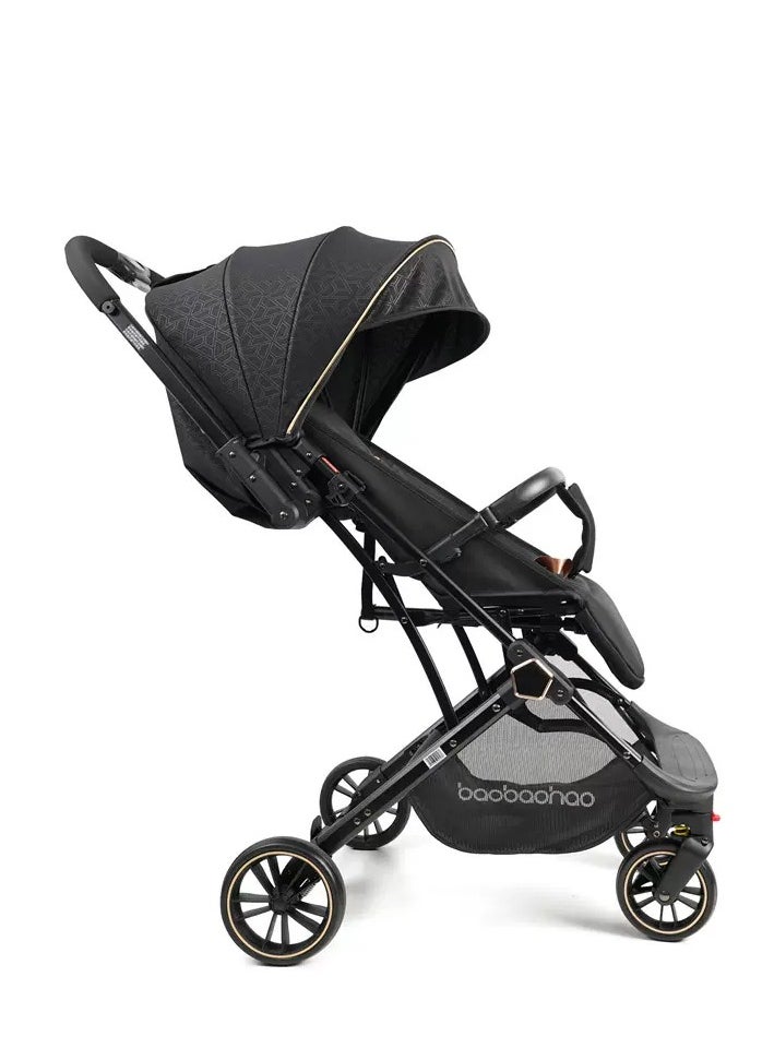 Baby reversible stroller, lightweight and easy to store, can be taken on the plane. Single-handedly towable children's stroller, can lie flat.