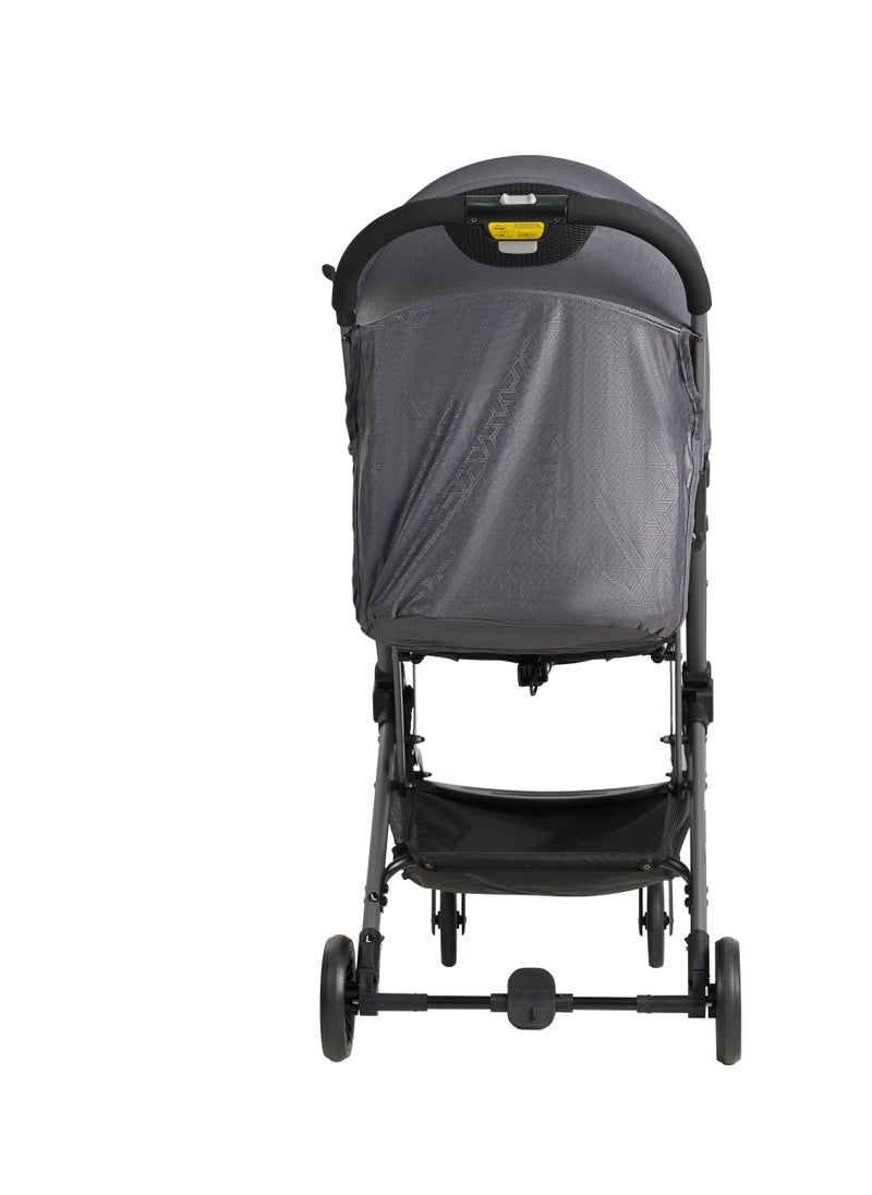 Stroller can be sat or laid down. For newborns aged 0-3 years. Breathable and comfortable. One-click folding baby stroller