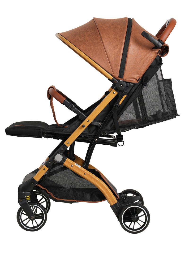 Baby stroller, can be sat or laid down, lightweight, foldable, high landscape, newborn baby and child stroller.