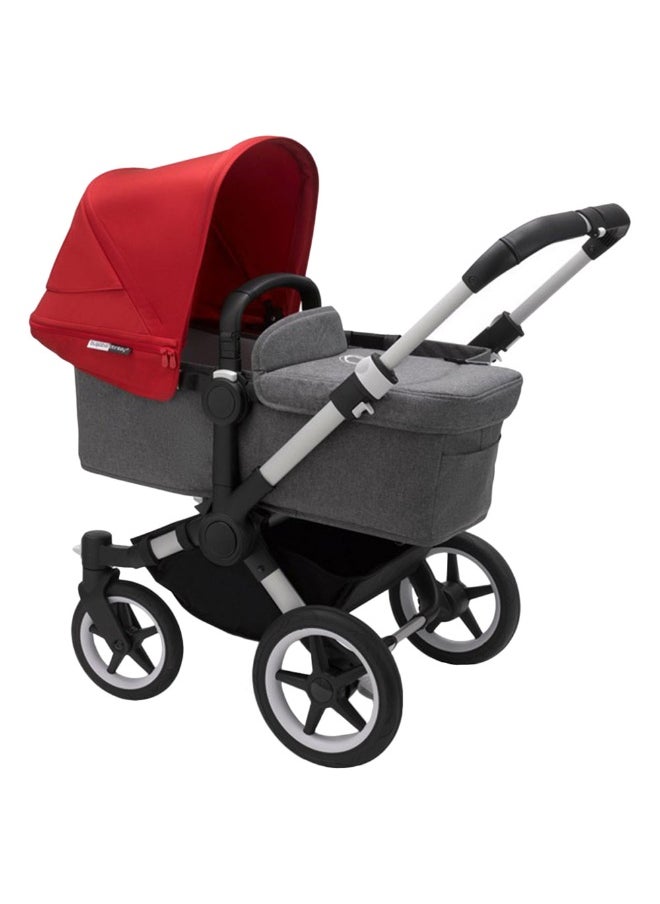 Donkey3 Mono Complete Stroller  Grey Melange/Red