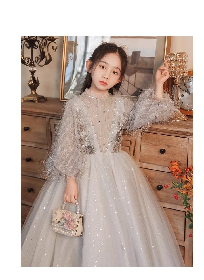 Children's Evening Dress, High-End Birthday Princess Dress