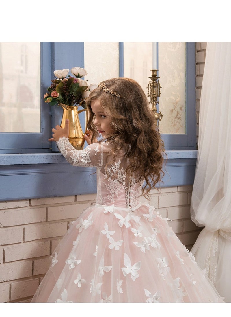 Children's Evening Dress, High-End Princess Dress, High-End Piano Performance Costume