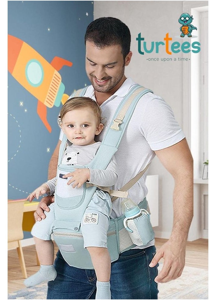 Turtees Baby Carrier with Hip Seat – Comfortable, Ergonomic Support for Baby and Parent