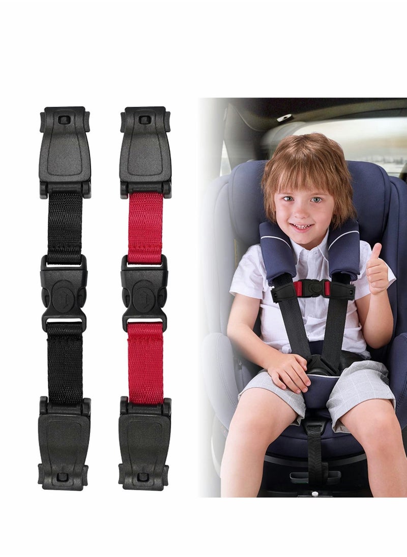 Universal Child Chest Harness Clip, Car Seat Safety Belt Clip Buckle, Anti-Slip Baby Chest Clip Guard Compatible with Seats, Strollers, High Chairs, Schoolbags, for 1.5-inch Width Harness