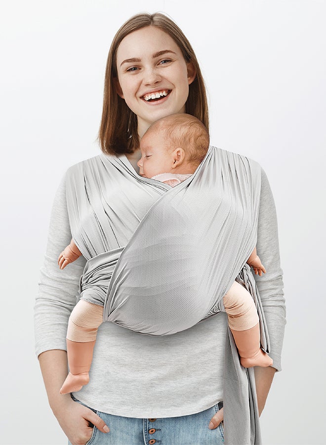 KaryGo Baby Sling Carrier-Light Grey Suitable From Birth