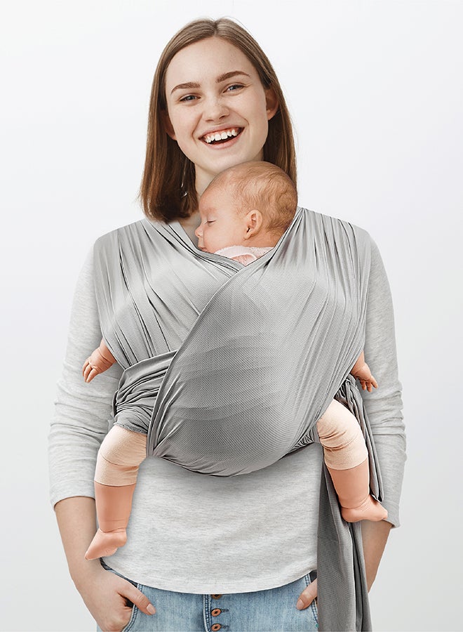 KaryGo Baby Sling Carrier-Mid Grey Suitable From Birth