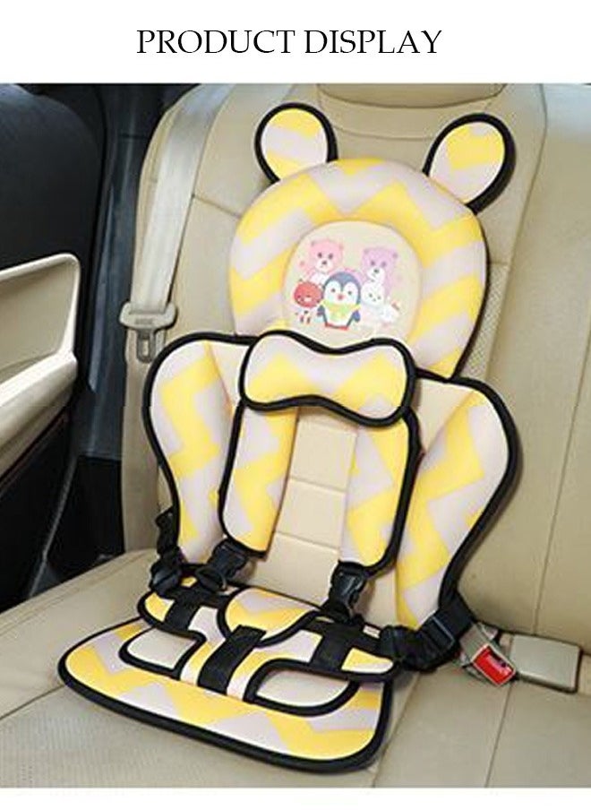 Portable Child Car Safety Chair Safety Seat With Five-Point Belt For kids Baby Portable Baby Car Seat with Safety Harness for Travel