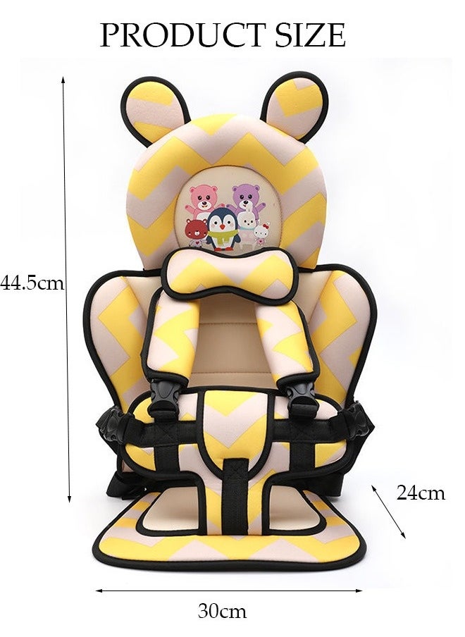 Portable Child Car Safety Chair Safety Seat With Five-Point Belt For kids Baby Portable Baby Car Seat with Safety Harness for Travel