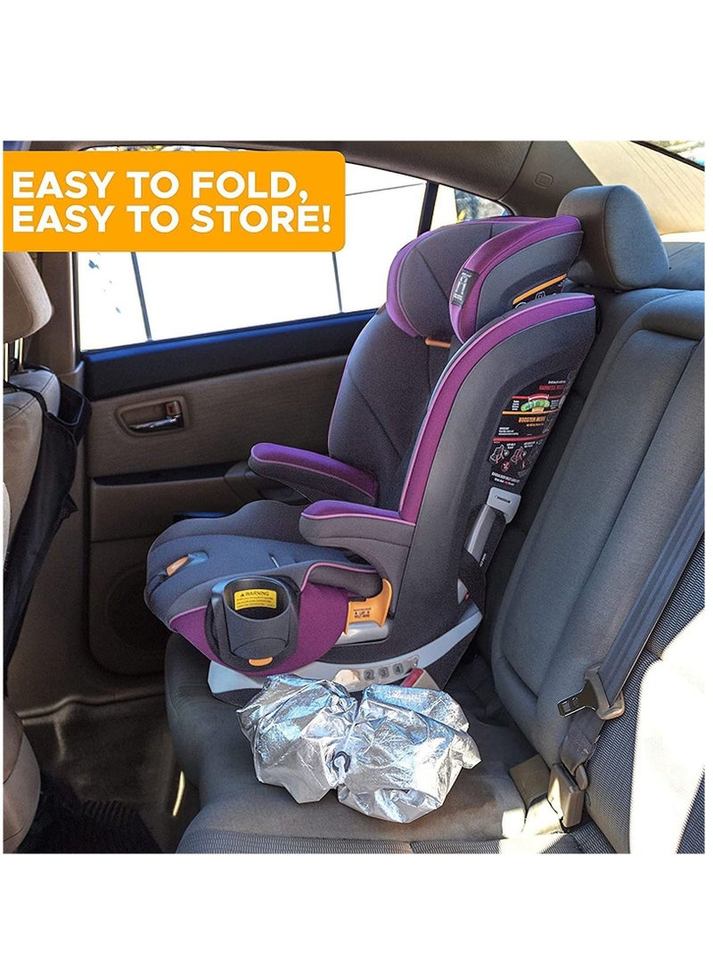 Baby Car Seat Sun Shade Cover, Infant Car Seats Heat Protector Keeps Your Toddler Baby Seat at a Cool Temperature, Covers, and Blocks Out Heat & Sun, Reflective Baby Seat Covers For Car Seats.