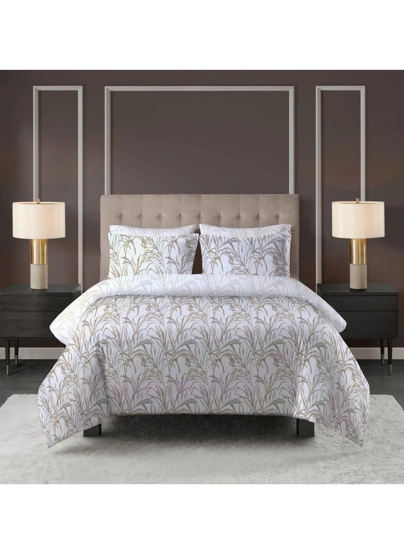 VARESSA DALMAU 100% COTTON PRINTED X-KING DUVET COVER SET (4 pcs)