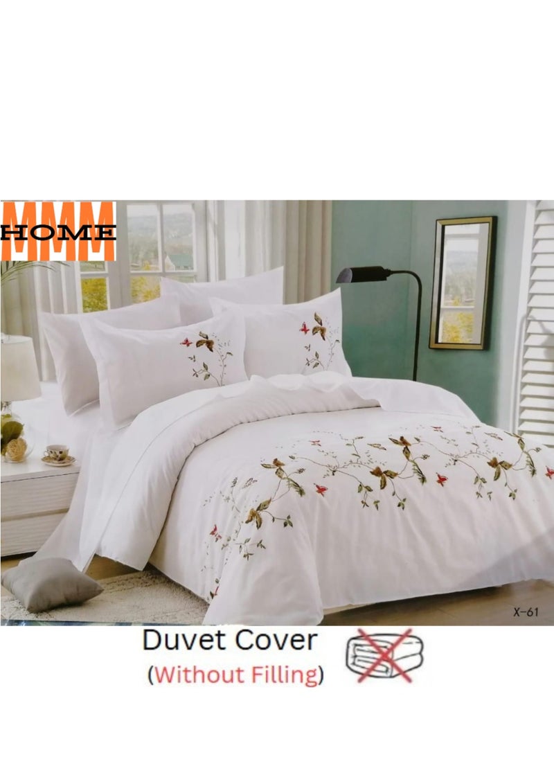 MMM HOME Embroidered 6pcs Super King/King/Single size High Cotton Hotel Master Quality Bedding Set Duvet Cover/Bedsheet/Pillow covers set