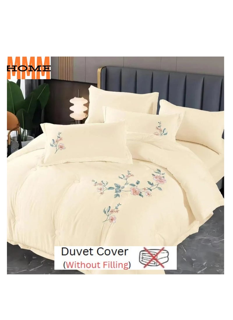 MMM HOME Embroidered 6pcs Super King/King/Single size High Cotton Hotel Master Quality Bedding Set Duvet Cover/Bedsheet/Pillow covers set