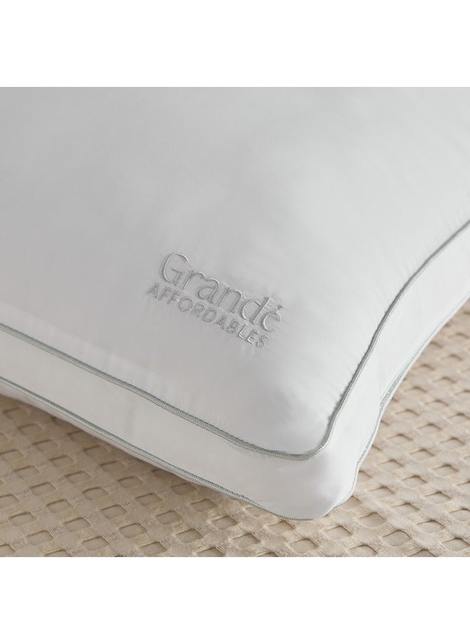 MicroFresh 300TC Soft Pillow with Embroidery 70 x 45 x 5 cm