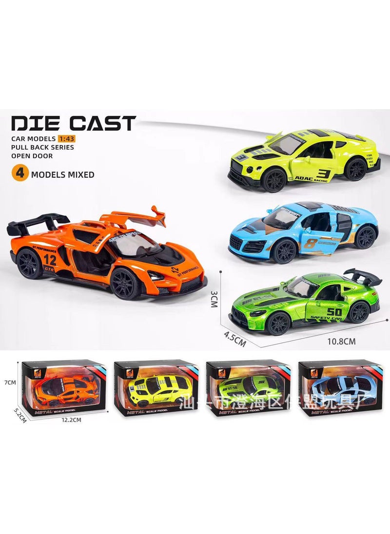 1:43 Alloy Diecast Car Model Toy Gift for Boys4322 boxed [random 1]] 4322 boxed [random 1]]