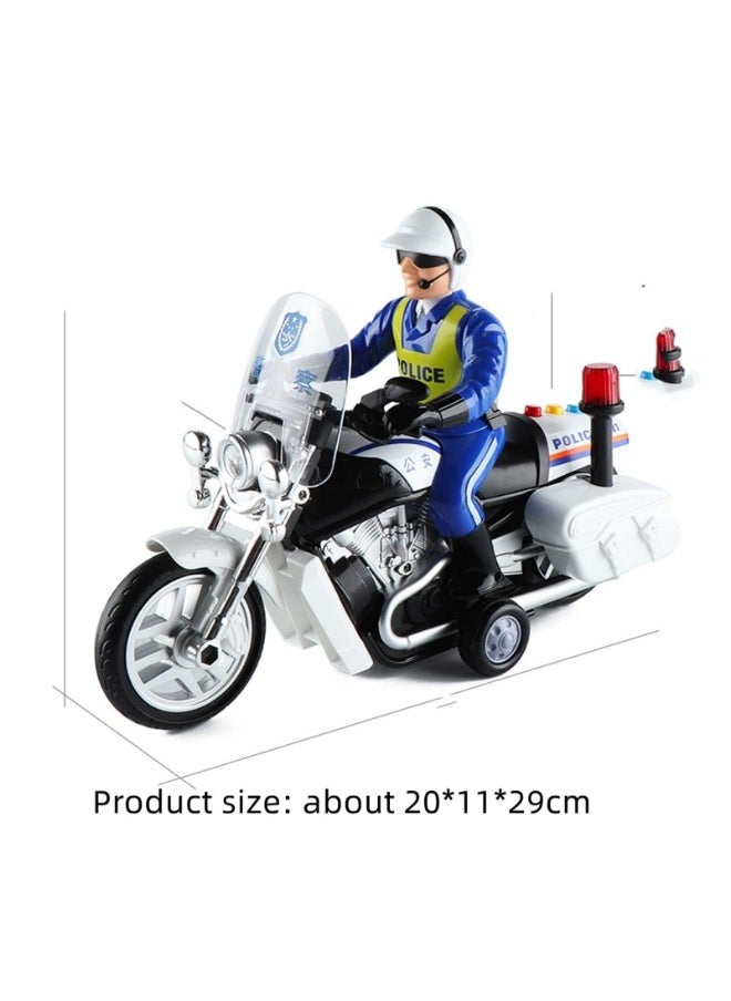 Police Motorcycle Simulation Model | Realistic Display Motorcycle for Gifts & Collectibles