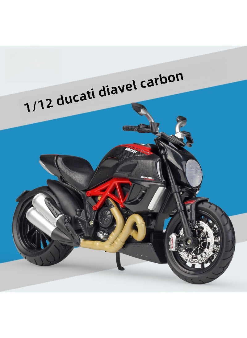 1:12 Suzuki Hayabusa 2022 Alloy Motorcycle Model #31196-Ducati Great Devil