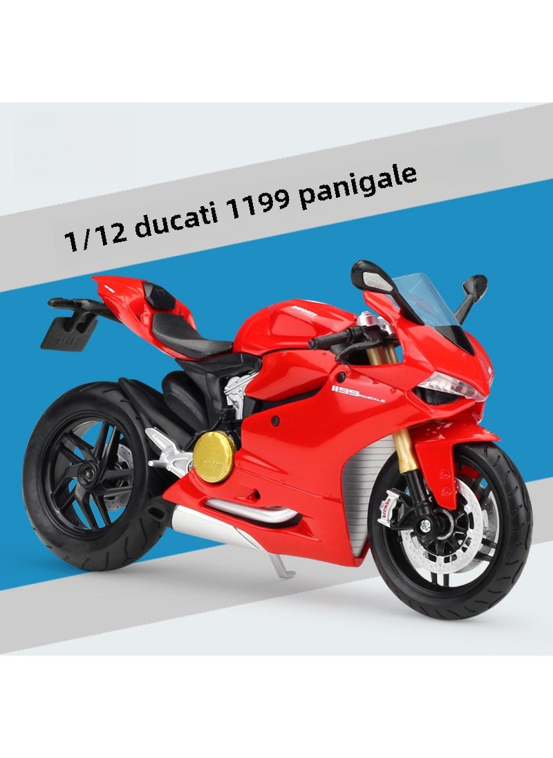 1:12 Suzuki Hayabusa 2022 Alloy Motorcycle Model #11108-Ducati 1199