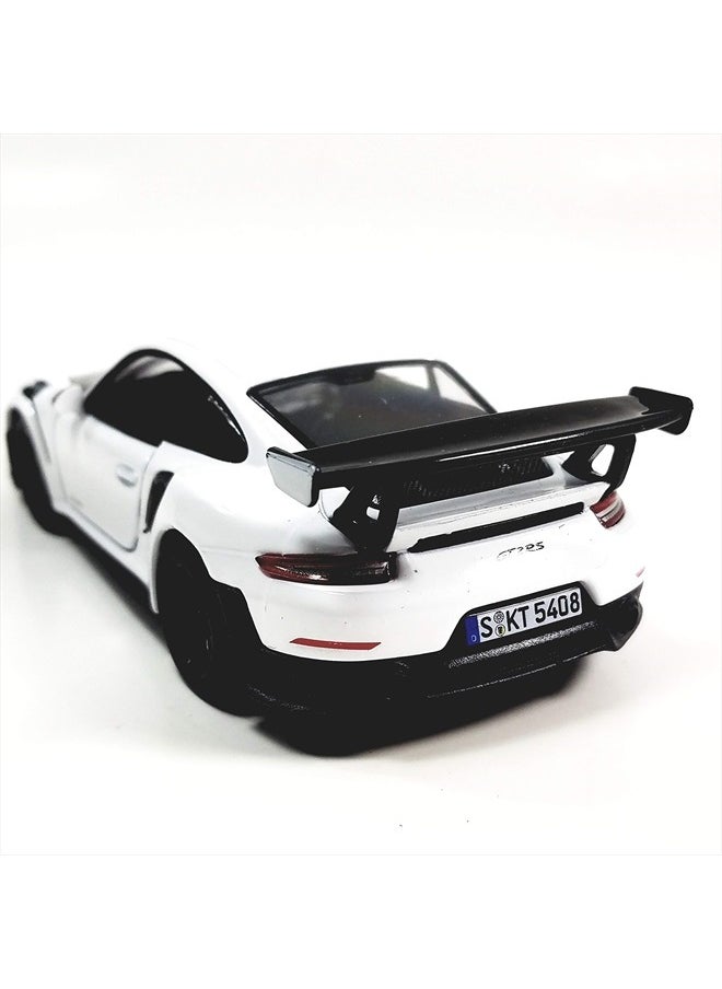 Kinsmart 2010 Porsche 911 GT2 RS Egghell White 1/36 Scale Diecast Metal Model Toy Sports Car